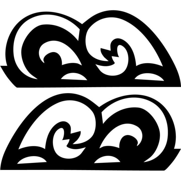 Buy Waves Sticker Vinyl Decal Online