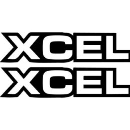 XCEL Surfing Stickers – Wetsuit Surf Brand Vinyl Decals (2-Pack)