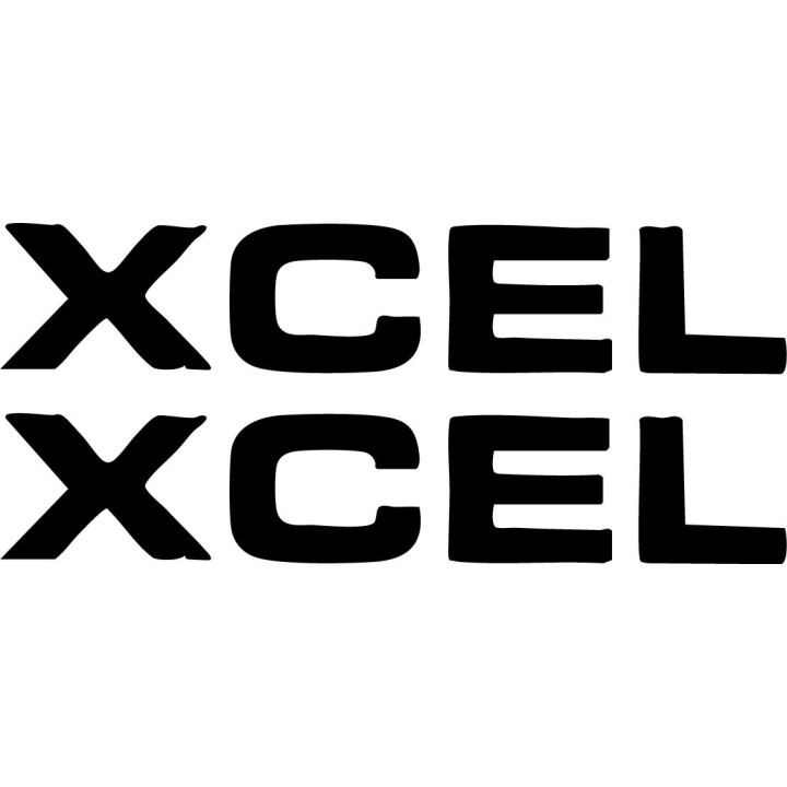 Buy Xcel Text Surfing Decal Sticker Online