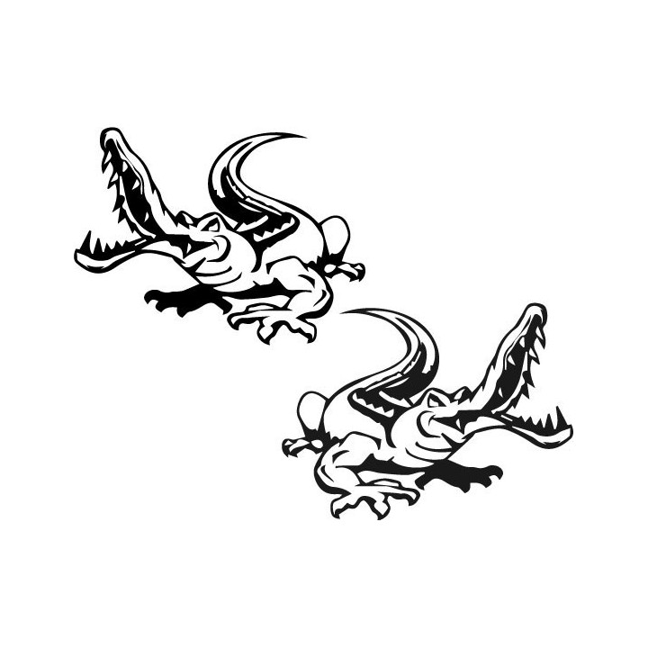 Alligator Decal Sticker V11 - DecalsHouse