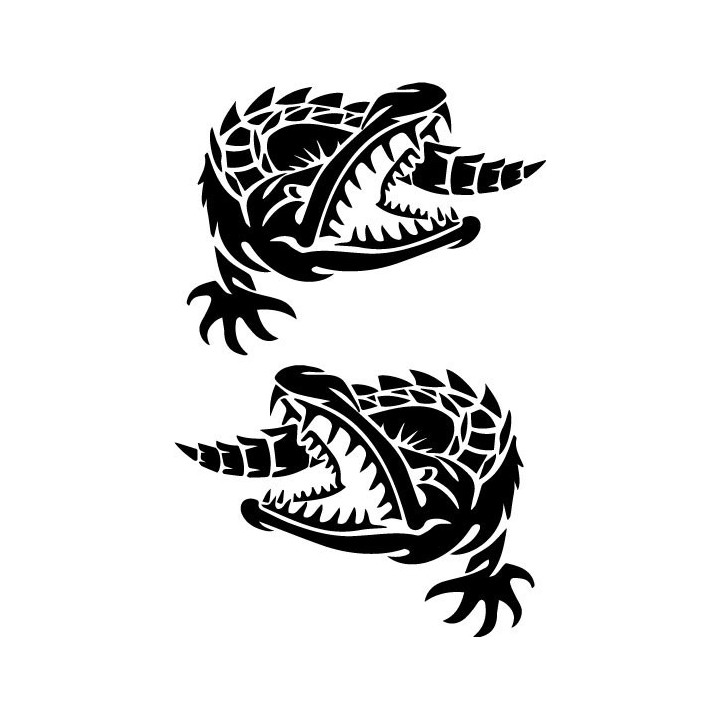 Alligator Decal Sticker V14 - DecalsHouse