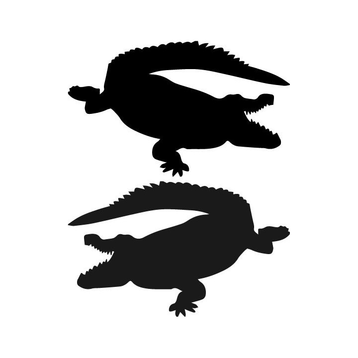 Alligator Decal Sticker V21 - DecalsHouse