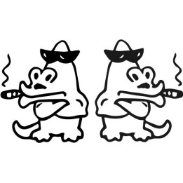 Alligator Decal Sticker V22 - DecalsHouse