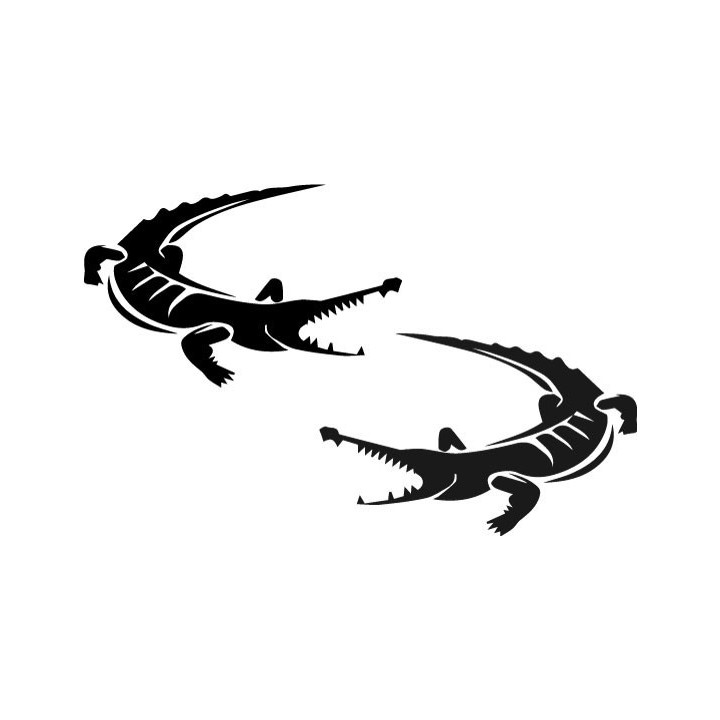 Alligator Decal Sticker V24 - DecalsHouse