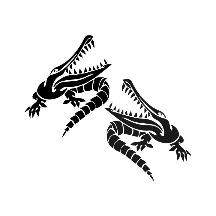 Alligator Decal Sticker V26 - DecalsHouse