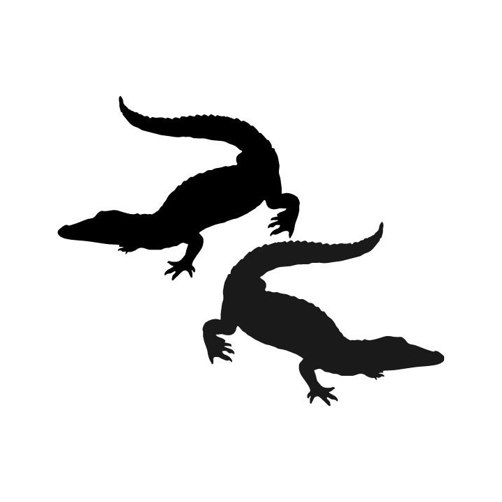 Alligator Decal Sticker V6 - DecalsHouse