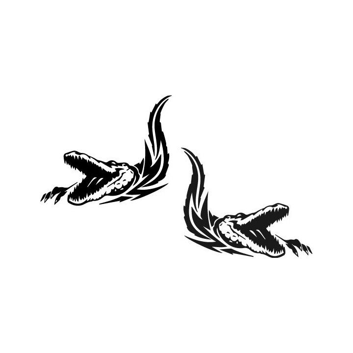 Alligator Decal Sticker V9 - DecalsHouse