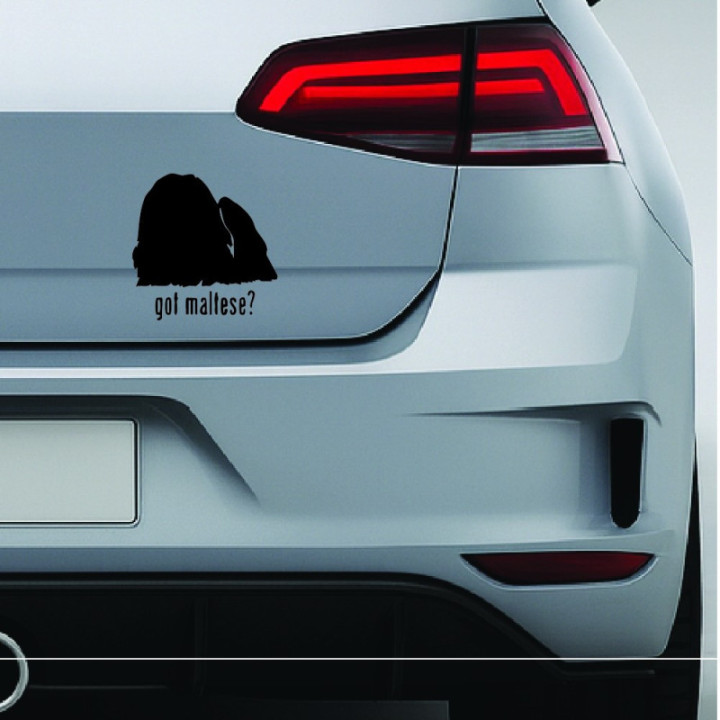 Buy Got Maltese Toy Dog Decal Sticker 2 Online