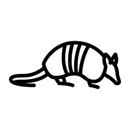 Armadillo Decal Sticker V11 - DecalsHouse