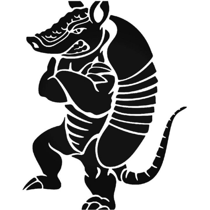 Armadillo Decal Sticker V14 - DecalsHouse