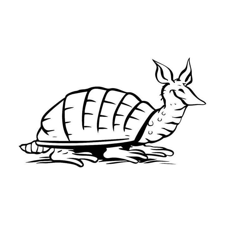 Armadillo Decal Sticker V26 - DecalsHouse