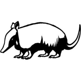 Armadillo Decal Sticker V3 - DecalsHouse