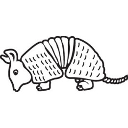 Armadillo Decal Sticker V30 - DecalsHouse