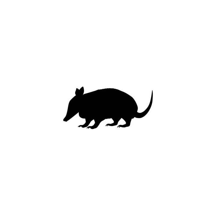 Armadillo Decal Sticker V4 - DecalsHouse