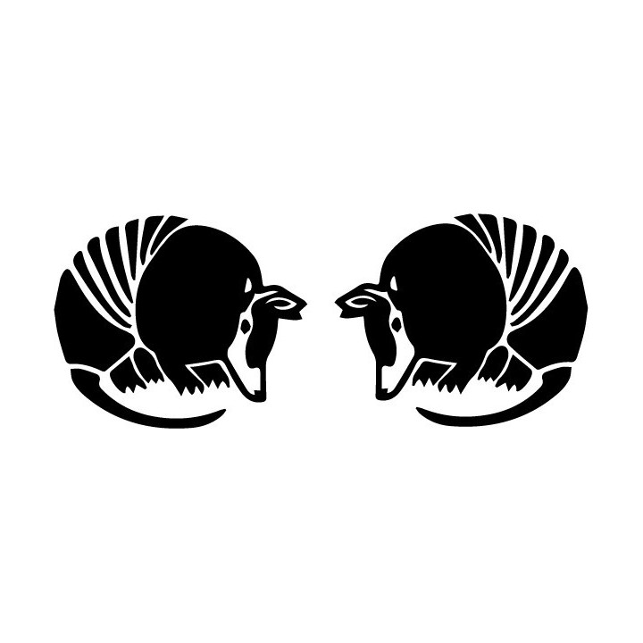 Armadillo Decal Sticker V5 - DecalsHouse