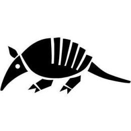 Armadillo Decal Sticker V6 - DecalsHouse