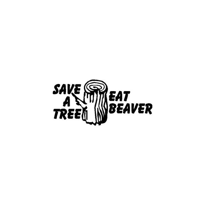 Beaver Decal Sticker V18 - DecalsHouse