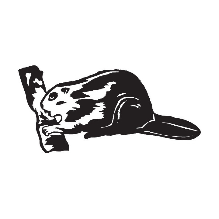 Beaver Decal Sticker V26 - DecalsHouse