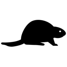 Beaver Decal Sticker V29 - DecalsHouse