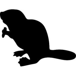 Beaver Decal Sticker V36 - DecalsHouse