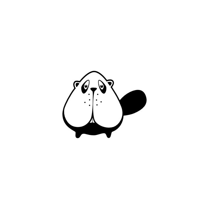 Beaver Decal Sticker V37 - DecalsHouse