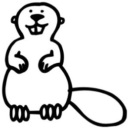 Beaver Decal Sticker V44 - DecalsHouse