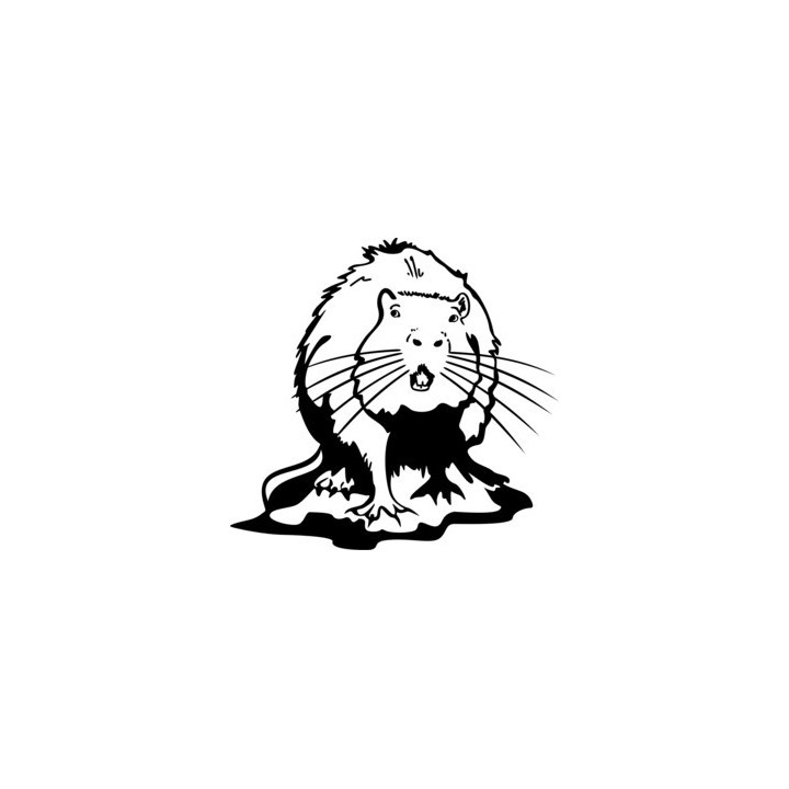 Beaver Decal Sticker V8 - DecalsHouse