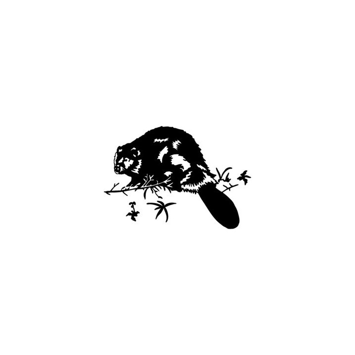 Beaver Decal Sticker V9 - DecalsHouse