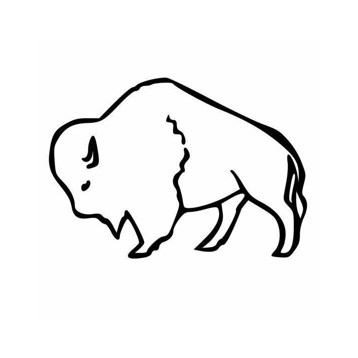 Bison Decal Sticker V31 - DecalsHouse