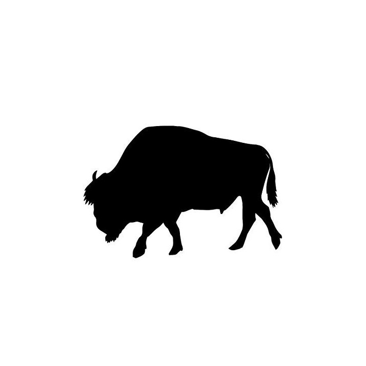 Bison Decal Sticker V5 - DecalsHouse