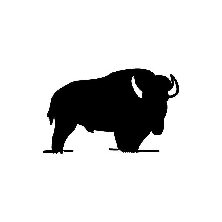 Bison Decal Sticker V7 - DecalsHouse