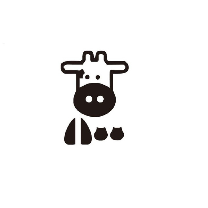 Cute Cow Stickers – Cartoon Cattle Decals (2-Pack)