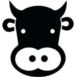 Cow Face Stickers – Farm Animal Cattle Decals (2-Pack)