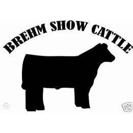 Brehm Show Cattle Stickers – Livestock Decals (2-Pack)