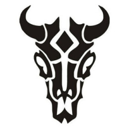 Bull Skull Stickers – Longhorn Western Tribal Decals (2-Pack)
