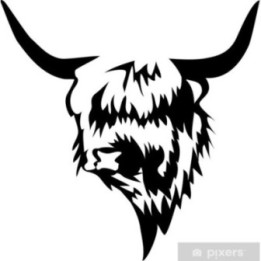 Highland Cow Stickers – Scottish Cattle Decals (2-Pack)