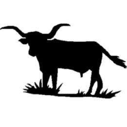 Longhorn Cattle Stickers – Bull Silhouette Decals (2-Pack)