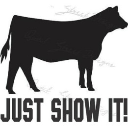Show Cattle Stickers – Just Show It Decals (2-Pack)