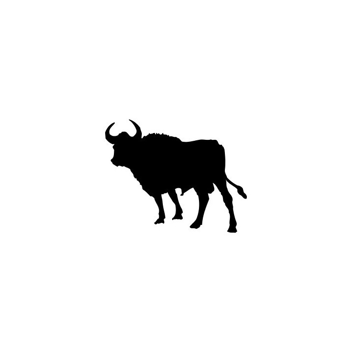 Bull Silhouette Stickers – Cattle Farm Decals (2-Pack)