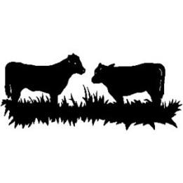 Cattle Stickers – Cow Silhouette Farm Decals (2-Pack)