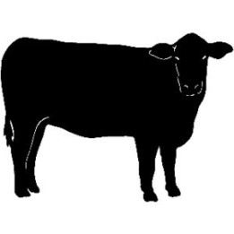 Cow Silhouette Stickers – Cattle Farm Decals (2-Pack)