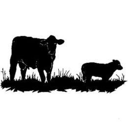 Cow & Calf Stickers – Cattle Silhouette Decals (2-Pack)
