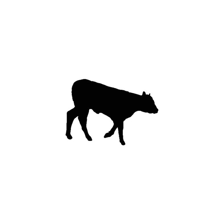 Cattle Stickers – Walking Cow Silhouette Decals (2-Pack)