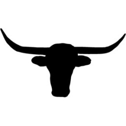Longhorn Cattle Stickers – Bull Silhouette Decals (2-Pack)