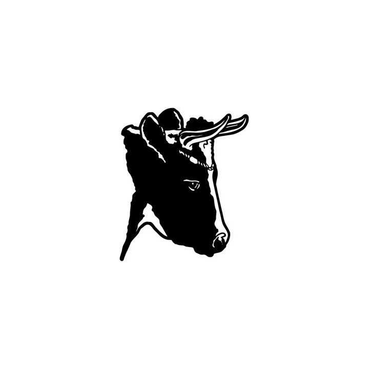 Cow Head Stickers – Cattle Bull Farm Decals (2-Pack)