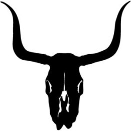 Longhorn Cattle Skull Stickers – Bull Skull Decals (2-Pack)