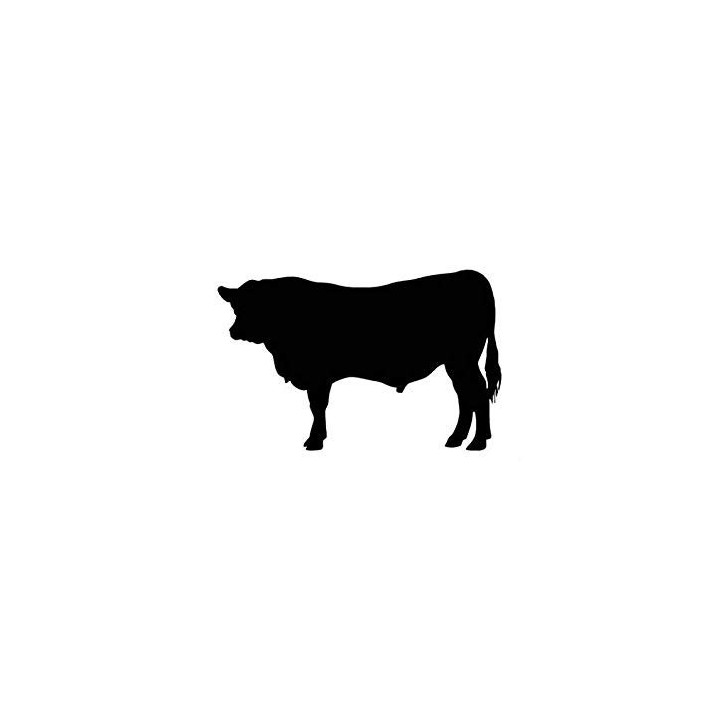Bull Cattle Silhouette Stickers – Farm Cow Decals (2-Pack)