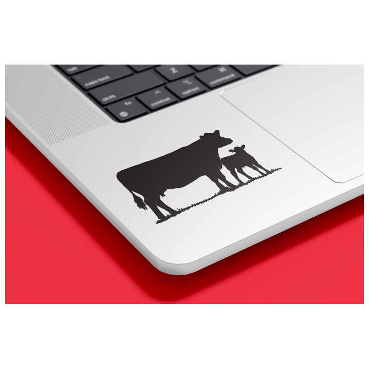 Cow and Calf Stickers – Cattle Silhouette Decals (2-Pack)