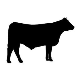 Cattle Silhouette Stickers – Cow Farm Decals (2-Pack)