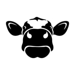 Cow Face Stickers – Bull Head Farm Animal Decals (2-Pack)